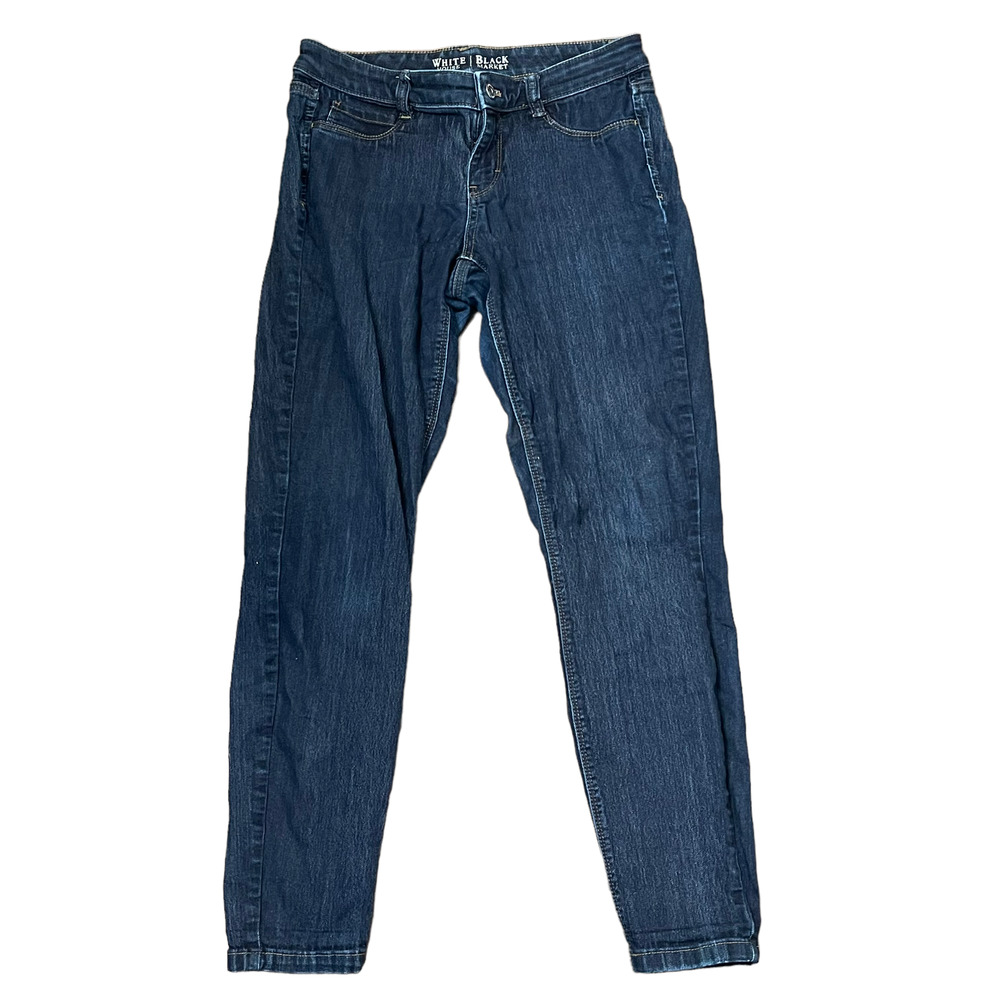 White House Black‎ Market Womens Jeans Size Small Stretch Blue Denim 30X28
